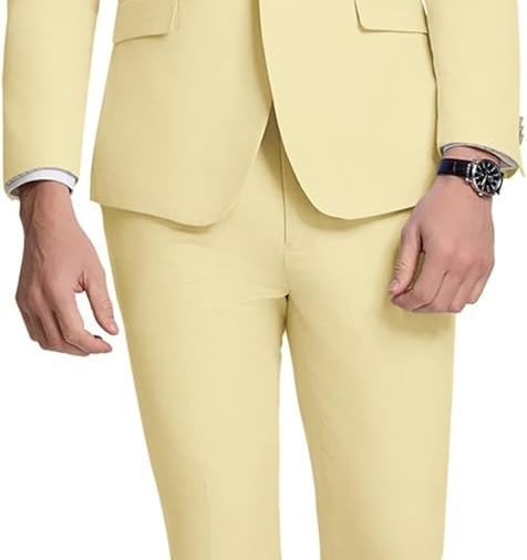 Mens Suit Slim Fit 2 Piece Suits for Men Formal Suit Jacket Pants Business Casual Suits Wedding Prom Tuxedos