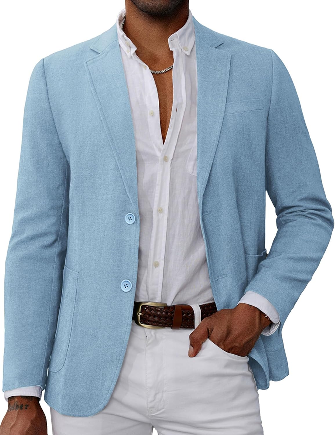 Men's Casual Blazer Suit Jackets 2 Button Lightweight Sport Coats